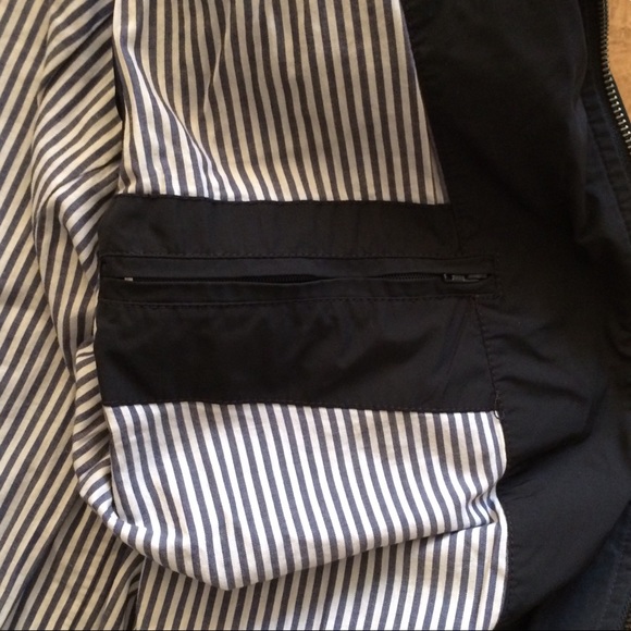 SAINT JAMES Classic Men's Black Water Resistant, Lined Sailing Jacket in Small - Picture 5 of 14